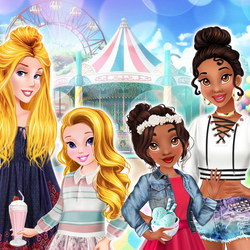 Princesses Little Sisters Day - Online Game
